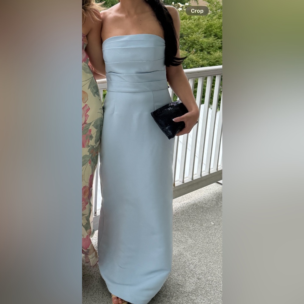 Amsale Sonia Dress - Ice Blue - Bridesmaid Dress
